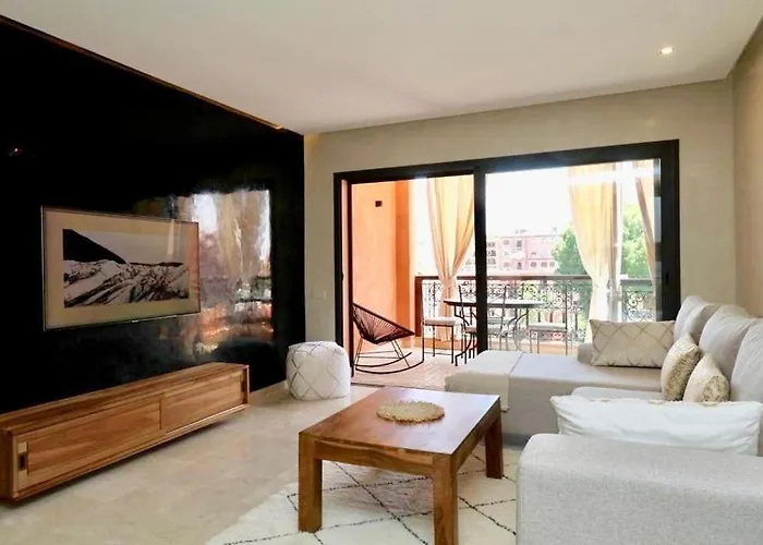 Gueliz Appartement F2 Avec Terrasse Et Piscine